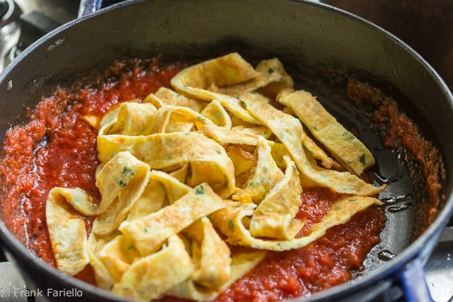 Frittatine in trippa (Frittata in Tomato Sauce) - Memorie di Angelina