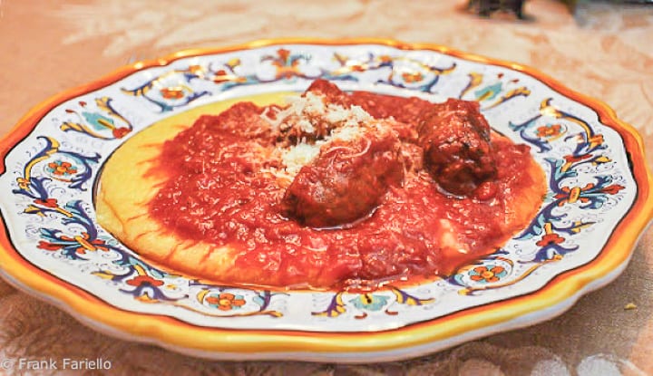 Slow Cooker Polenta with Sausage Ragu