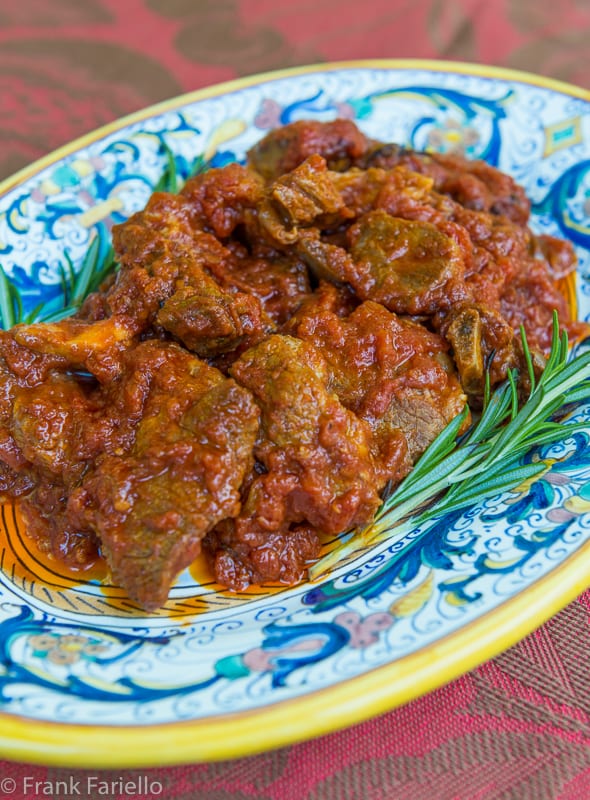 agnello in umido (lamb in tomato sauce)