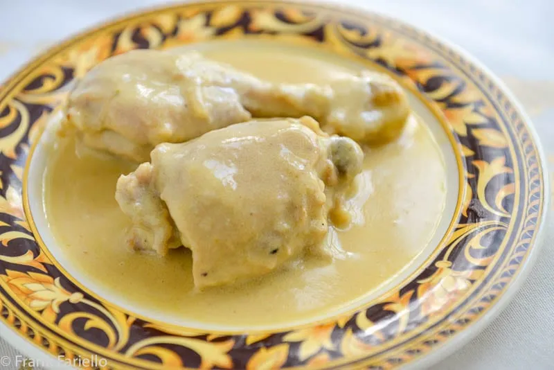 Pollo in fricassea (Chicken Fricassee)