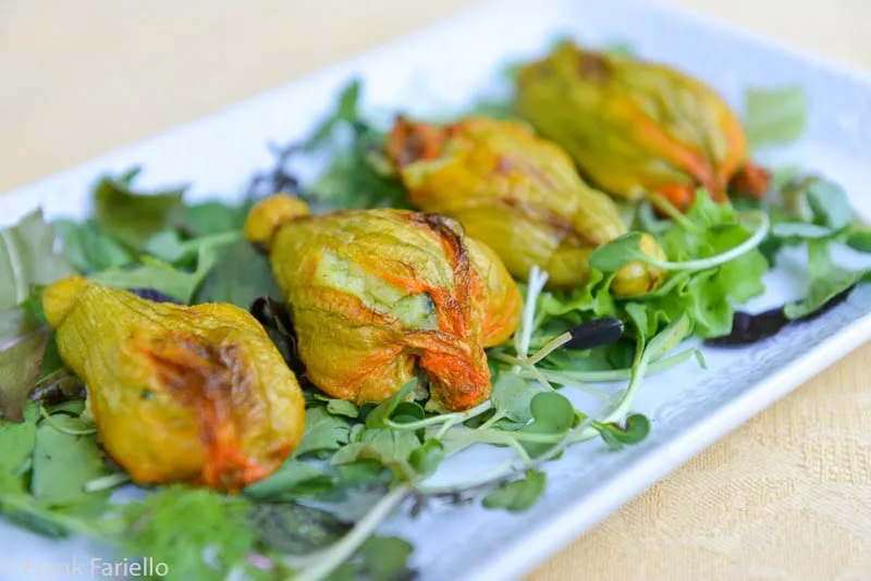Fiori di zucca alla ligure (Ligurian Style Zucchini Blossoms)