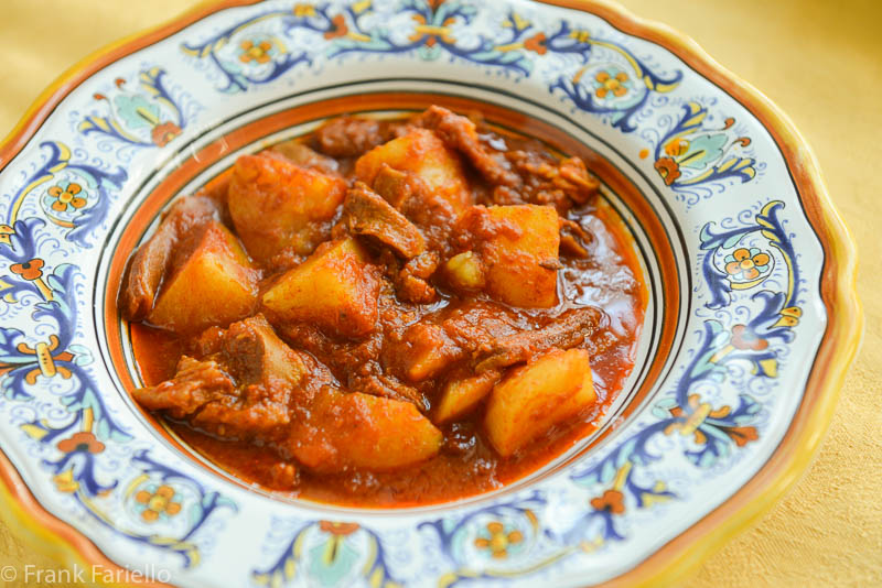 Trippa e patate alla calabrese
