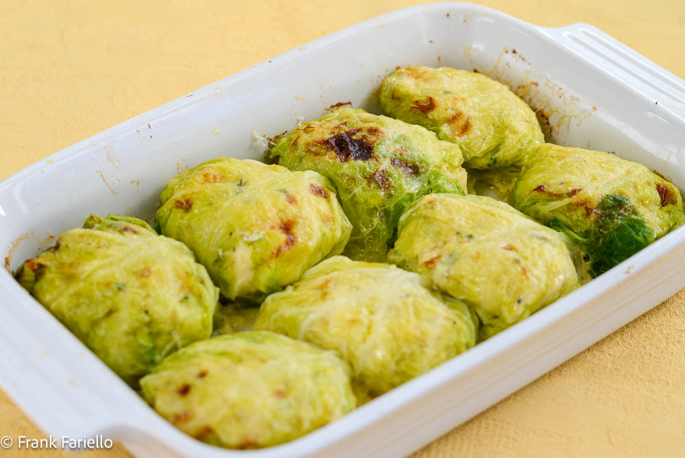 Involtini di verza con merluzzo e patate