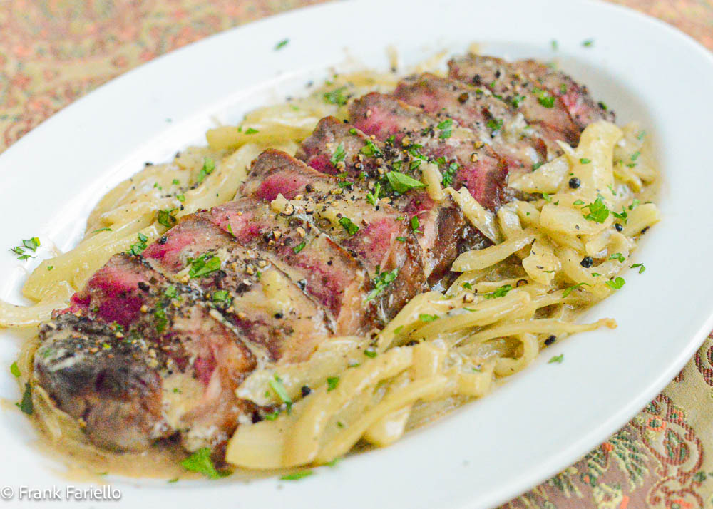 Tagliata di manzo al pepe nero
