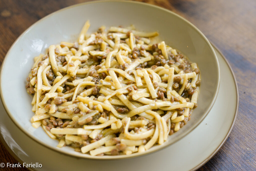 Pasta e lentecchie (Angelina's Pasta and Lentils)