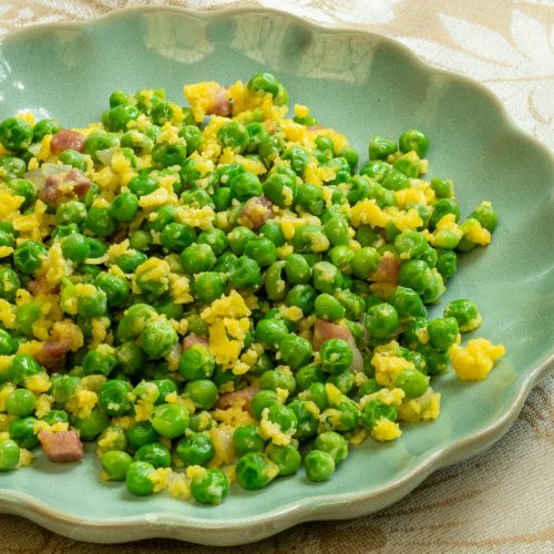 Piselli con la stracciatella