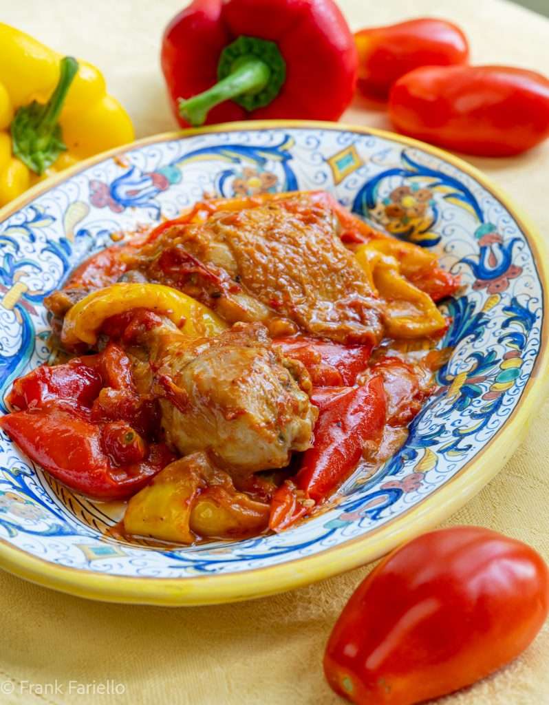 Pollo e peperoni alla romana (Roman Style Chicken and Peppers)