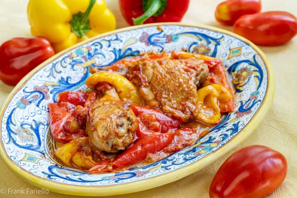 Pollo e peperoni alla romana (Roman Style Chicken and Peppers)